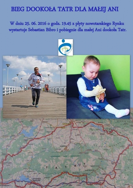 Charytatywny bieg dookoła Tatr dla małej Ani